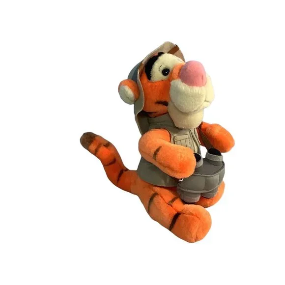 Disney World Tigger Safari Explorer10” Plush Binoculars Hat Vest Stuffed Animal - Picture 6 of 7